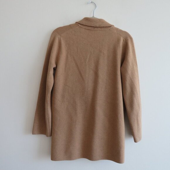J. CREW Cecile Relaxed Knit Sweater Blazer One-Button in Camel Preppy Size XXS - Picture 5 of 14